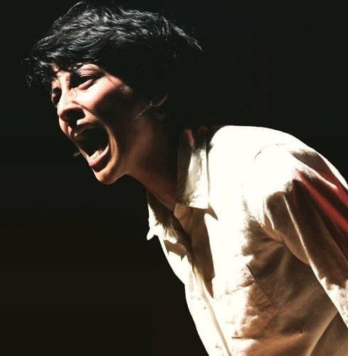 Anula Navlekar in a theatre play