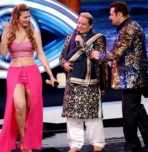 Jasleen Matharu and Anup Jalota in 