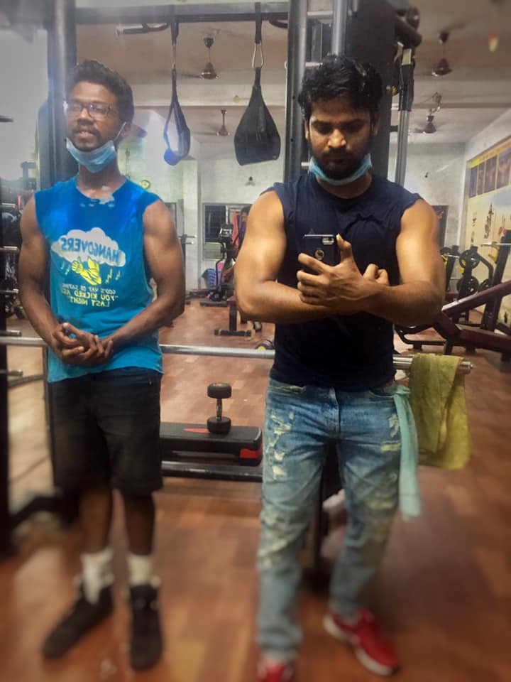 Anvesh Michael in the gym 