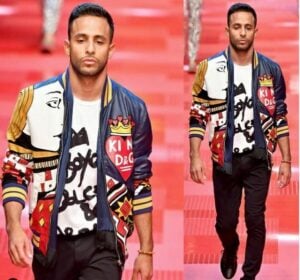 Anwar Jibawi runway walk for Dolce &amp; Gabbana