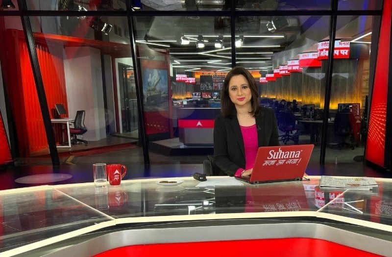 Aparna Moazzam during her stint at the ABP News