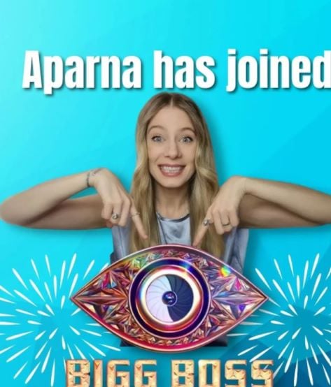 Aparna Mulberry on the poster of Bigg Boss Malayalam Season 4