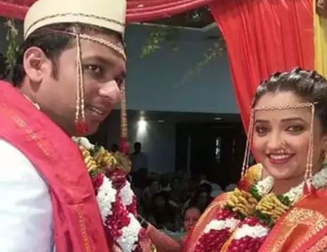 Apurva Nemlekar on her wedding day