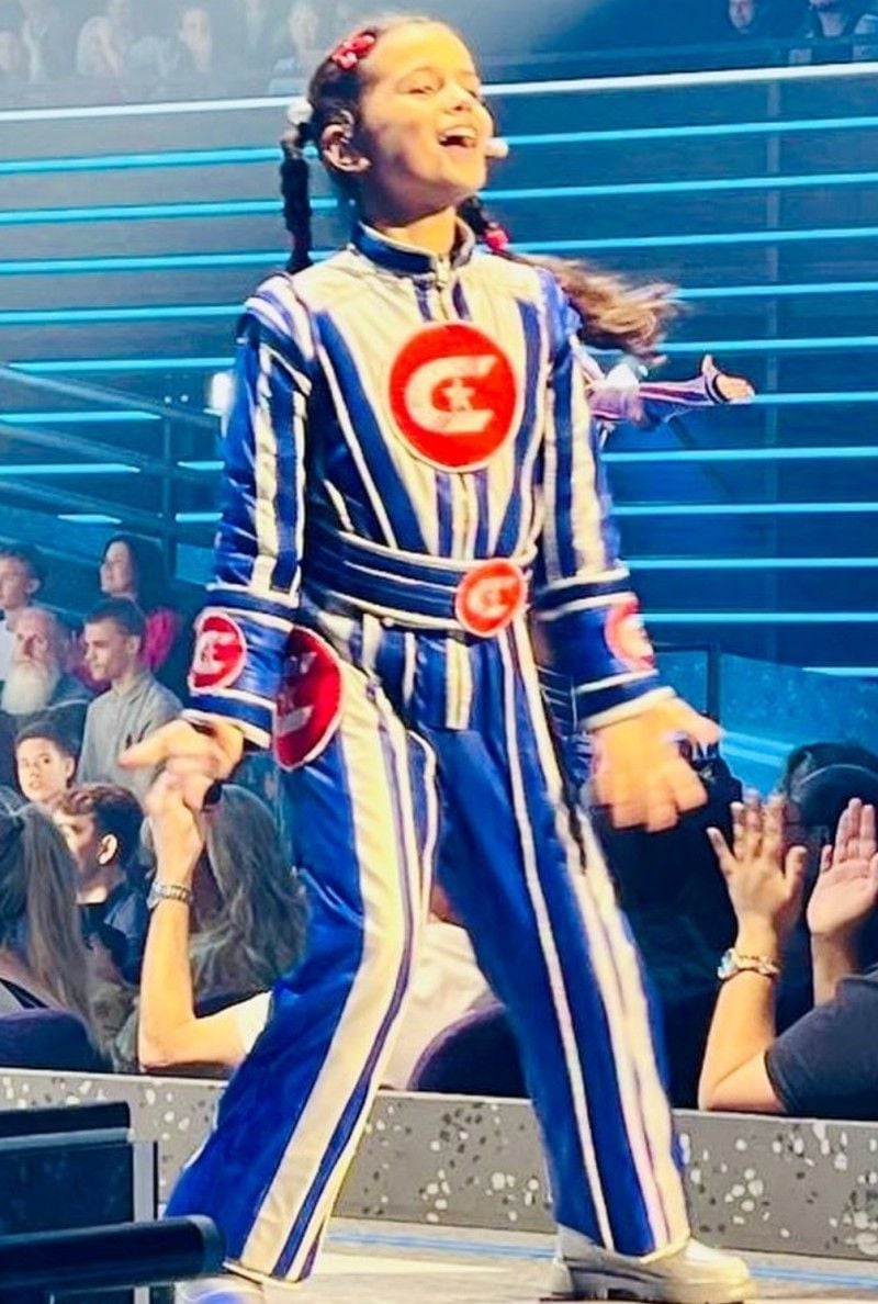 Arabella Stanton, while portraying the role of the narrator Control in the play Starlight Express (2024)