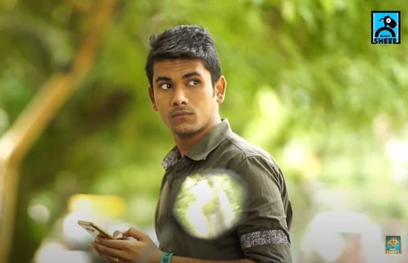 Aravind Seiju in a still from the short film 