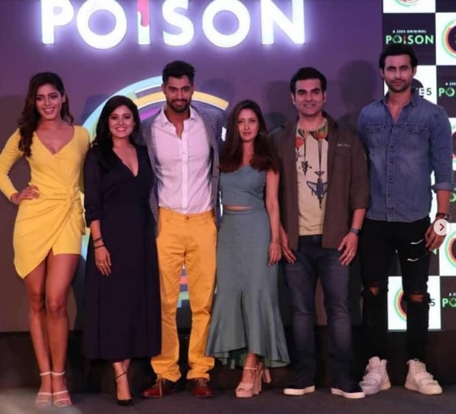 Archana Gupta (second from left) during the promotions of the Hindi web series titled 