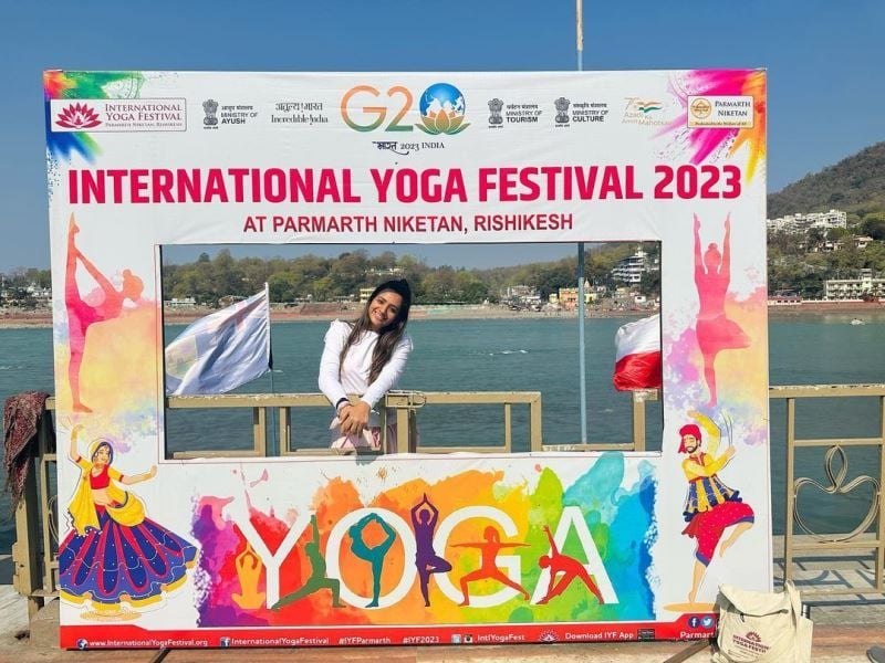 Archana Makwana at the International Yoga Festivals 2023