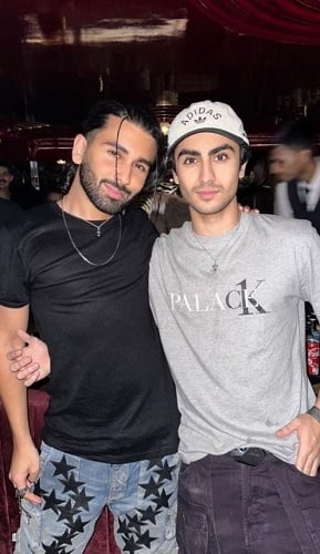 Arhaan Khan during a party with Orhan Awatramani