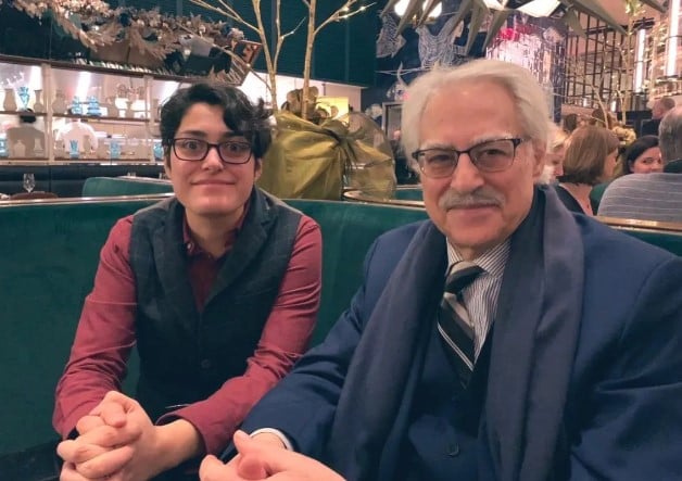 Ariane Tabatabai with her father, Javed Tabatabai