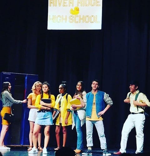 Arianna Rivas in a theatre play