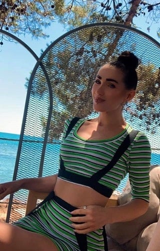 Arjeta Palushaj during her vacation