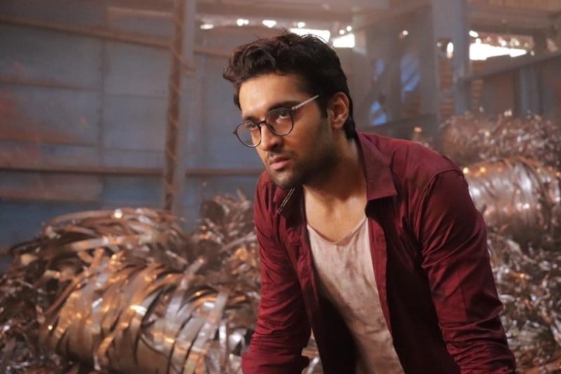 Arjun Aneja during a scene of his debut web series, Hello Mini