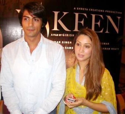 Arjun Rampal With Kim Sharma