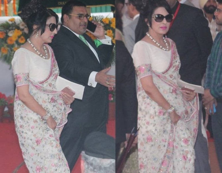 Aroosa at the oath taking ceremony