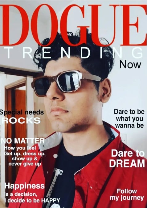 Aroush Datta on the cover of a magazine