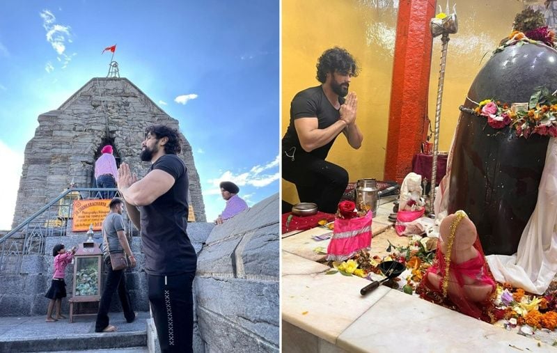 Arpit Ranka at the Shankaracharya Temple in Srinagar, Jammu & Kashmir
