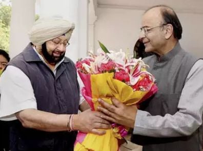 Arun Jaitley and Amarinder Singh