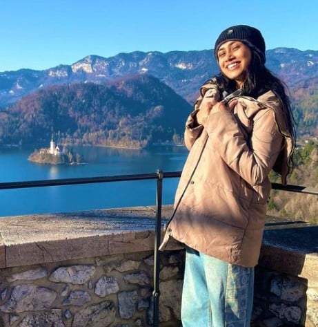 Arundhati Garnaik while enjoying a trip