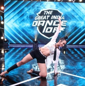 Arundhati Garnaik while performing in the dance show The Great India Dance Off