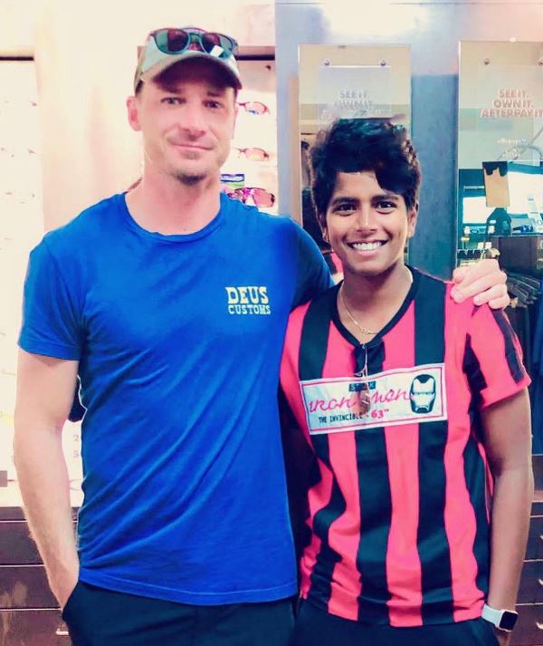 Arundhati Reddy with Dale Steyn