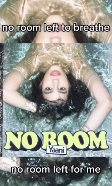 Aryaana Gandhi on the poster of her English song titled 