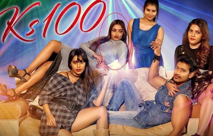 Aashi Roy on the poster of the film Ks 100