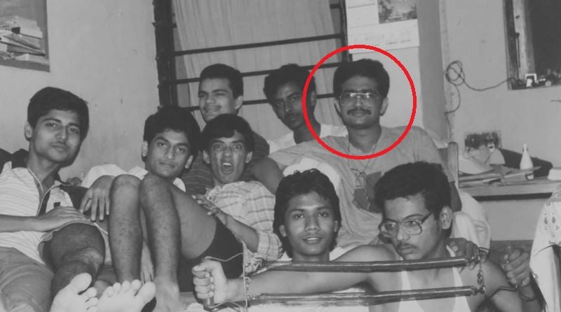 Ashish Chauhan during his college days