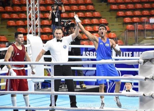 Ashish Kumar during the Asian Championship