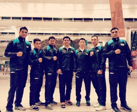 Ashish Kumar with Team India during his first International event