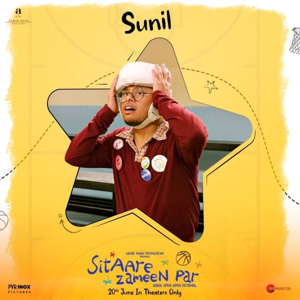 Ashish Pendse as Sunil Gupta in the film Sitaare Zameen Par (2025)