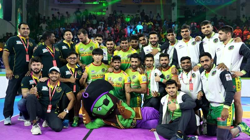 Ashish with Patna Pirates team during season 7 of Pro Kabaddi league