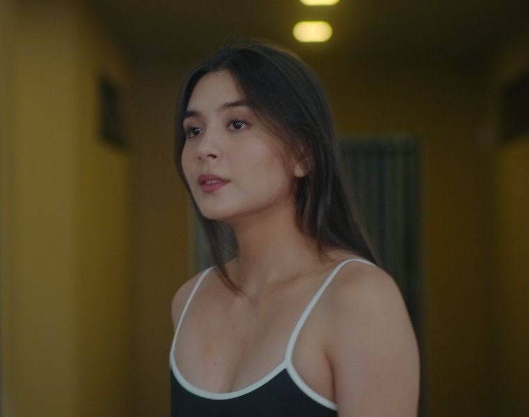 Ashley Ortega in a still from Hearts on Ice