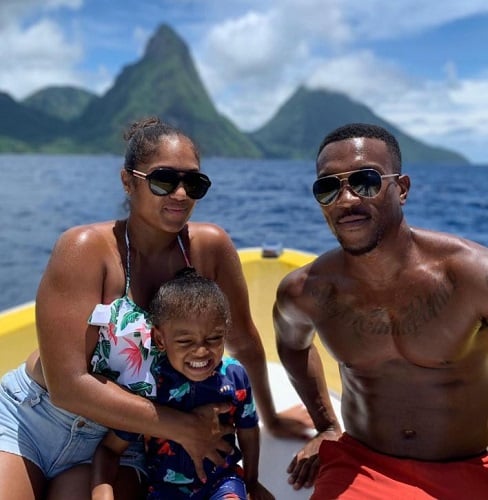 Ashley Walters during his vacation