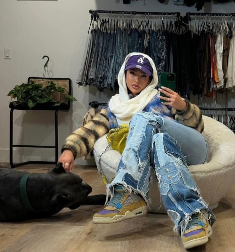 Ashlyn Castro with her pet