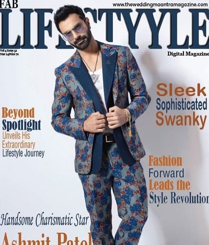 Ashmit Patel featured on a magazine cover