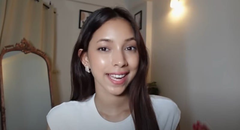 Ashna Chand in a still from ne of her vlog videos