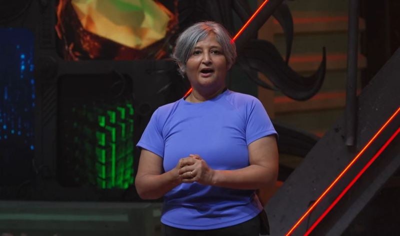 Ashu Jain in a still from the reality show 