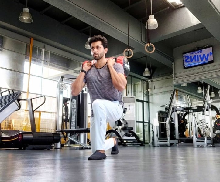 Ashutosh Patki during his workout session at the gym