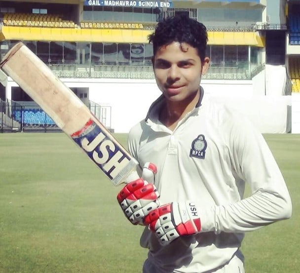 Ashutosh Sharma while playing for Madhya Pradesh Cricket Association in 2016