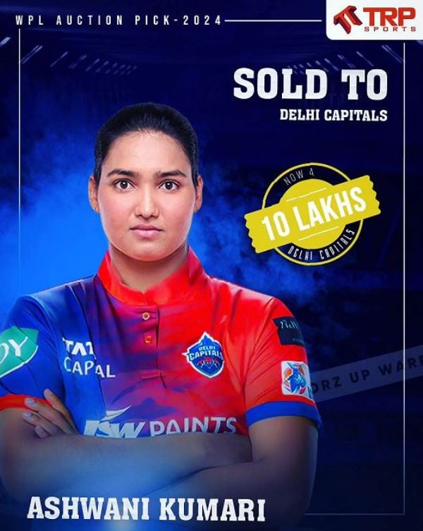 Ashwani Kumari was picked by Delhi Capitals for Rs. 10 lakh in the 2024 Women