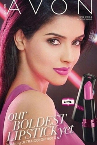 Asin featured on Avon magazine