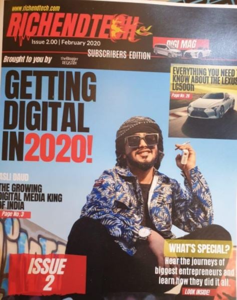 Asli Daud on the cover of Richendtech magazine