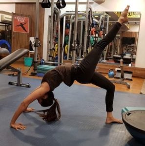 Asmmita Kaur Bakshi during her workout