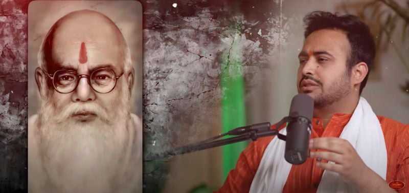 Astro Arun Pandit in a still during his YouTube show titled