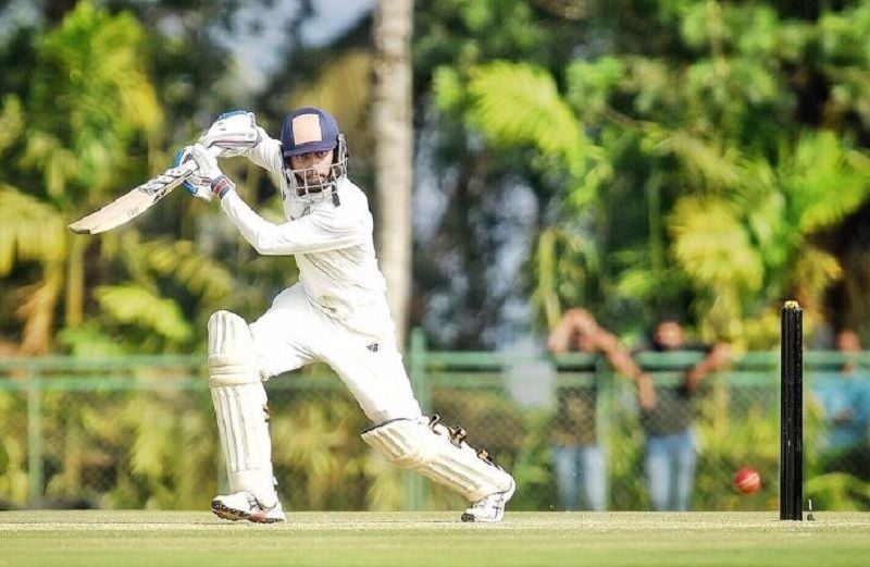 Atharva Taide playing during the Ranji Trophy