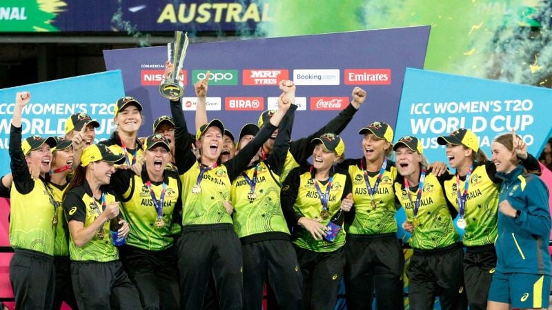 Australia Women after winning 2023 ICC Women