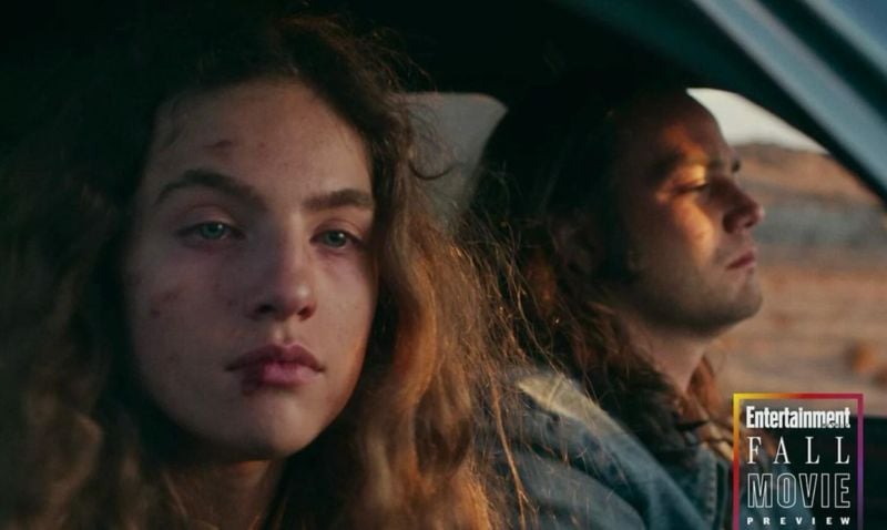 Autumn Best (left) in a still from the American crime thriller film titled 