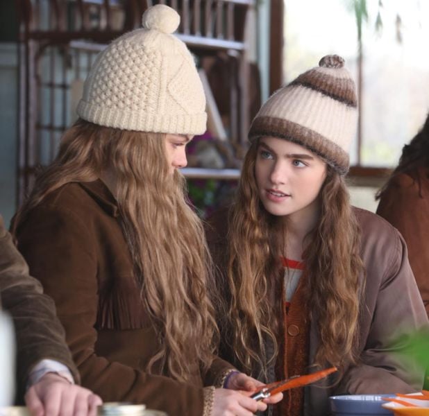 Autumn Best (right) in a still from the American drama television series titled 