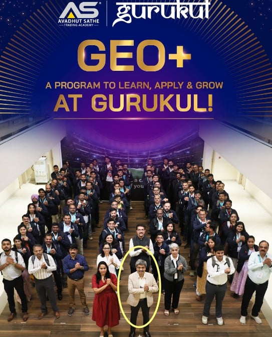 Avadhut Sathe at the Avadhut Sathe Trading Academy (ASTA) with his students