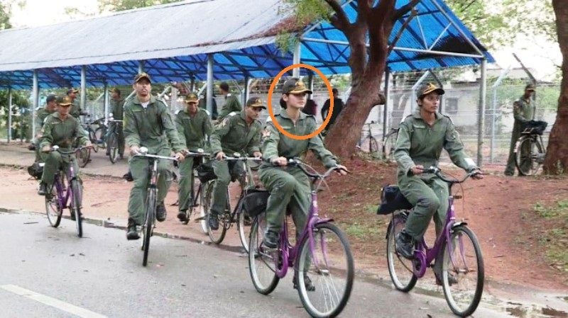 Avani Chaturvedi during training
